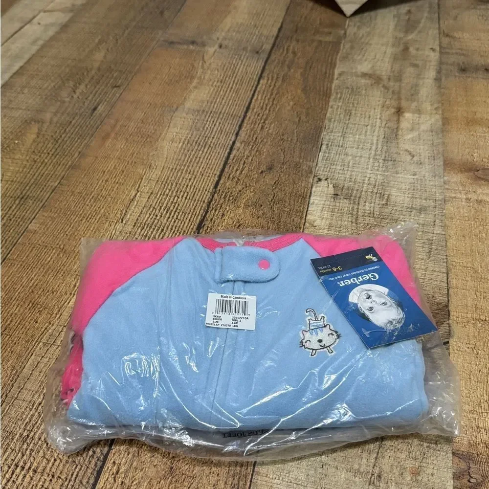 Nwt Baby & Toddler Girls Tiger & Cutie Fleece Pajamas 2 pack blanket sleepers